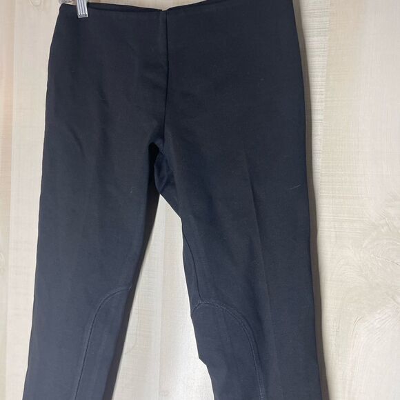 J. Crew black riding pants back exposed zipper, size 8 - Picture 3 of 15